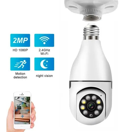 CAMARA DE SEGURIDAD TIPO BOMBILLA