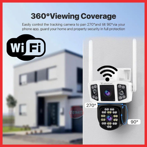 CAMARA PARA EXTERIOR 4 CAM WIFI